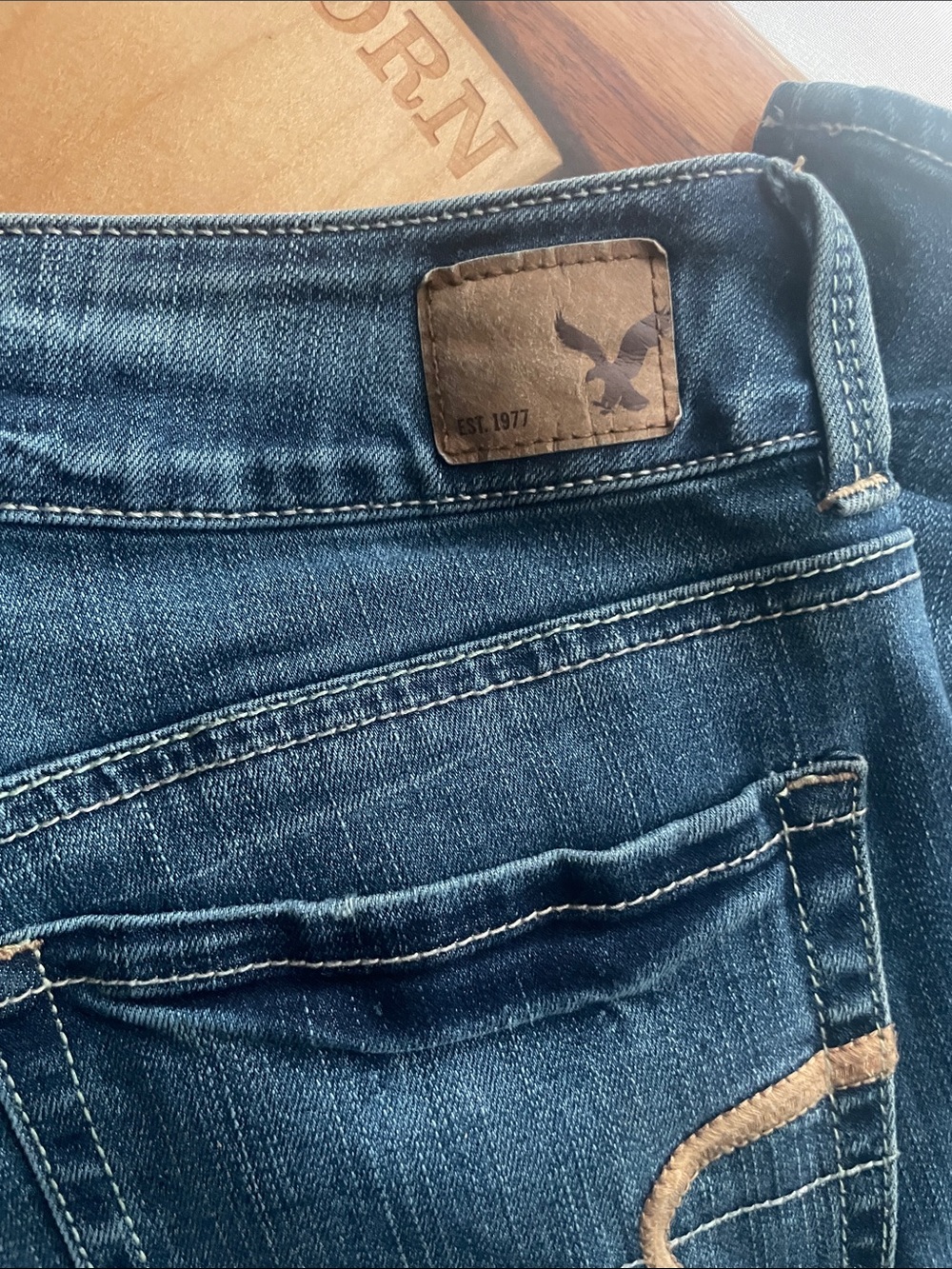 Artist Crop Y2K Capri Low Rise American Eagle - Picture 4 of 7